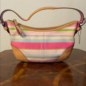 COACH Soho Striped Hobo 1884 purse